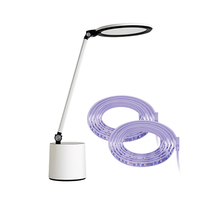 Philips 飛利浦 品達 66156 LED感測讀寫護眼檯燈+智奕燈帶超值組 (PD044-SP)